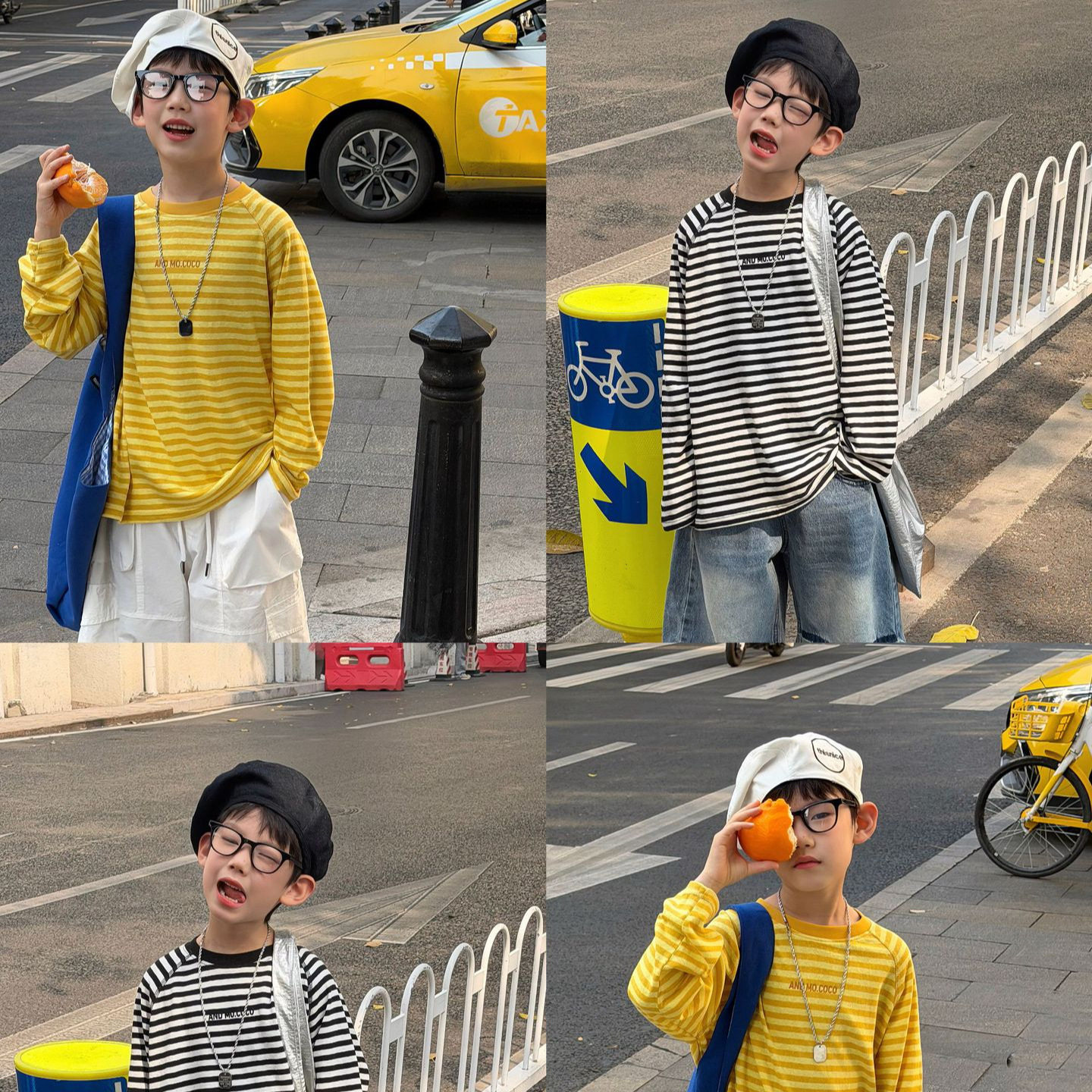 泰如2026春季新款儿童韩版字母条纹长袖T恤男童洋气百搭打底衫潮,童装/婴儿装/亲子装,T恤,淘宝优惠券,粉丝福利购,淘宝优惠卷