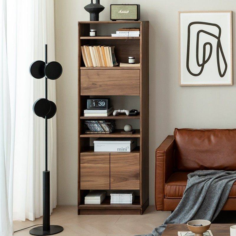 北美黑胡桃木实木书架书柜隔断柜置物架展示柜博古架原木全实木,住宅家具,书架,淘宝优惠券,粉丝福利购,淘宝优惠卷