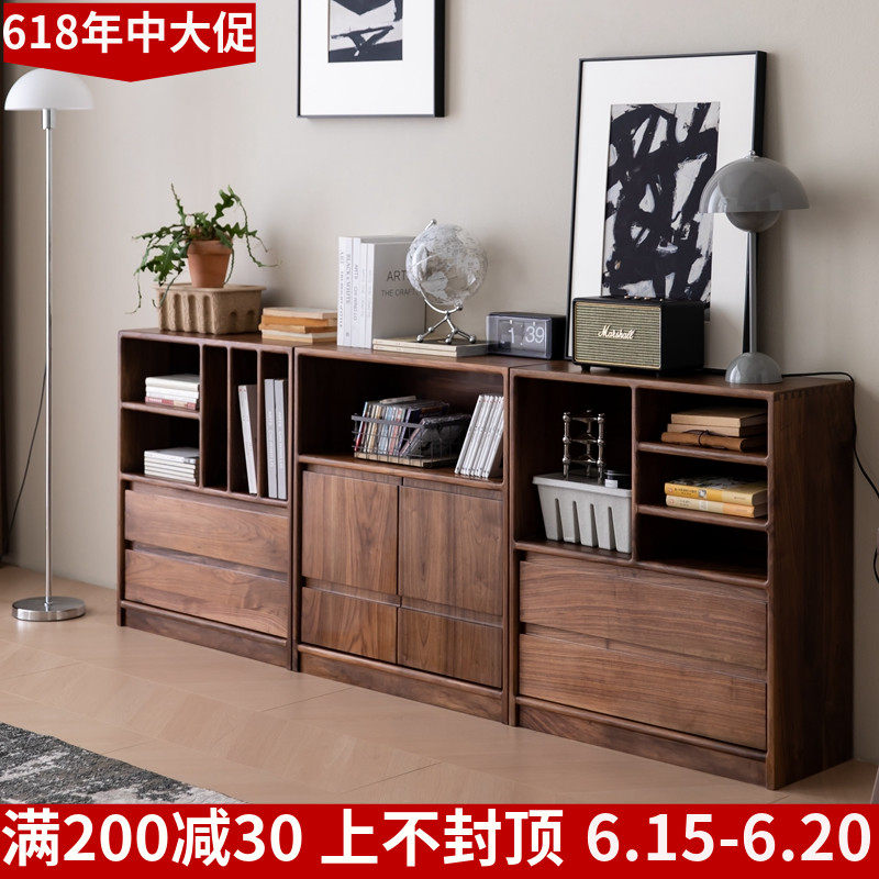 实木飘窗柜窗台地柜矮柜可坐简约卧室收纳柜子自由组合阳台储物柜_虎窝淘