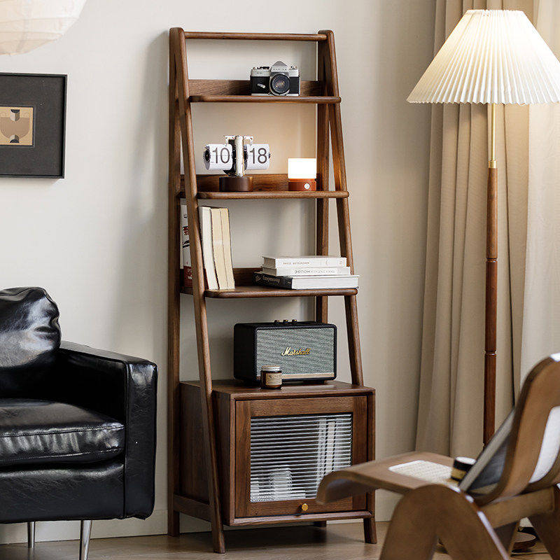 梦天然北美黑胡桃实木书架床头沙发边柜绘本架储物柜原木沙发边柜,住宅家具,书架,淘宝优惠券,粉丝福利购,淘宝优惠卷