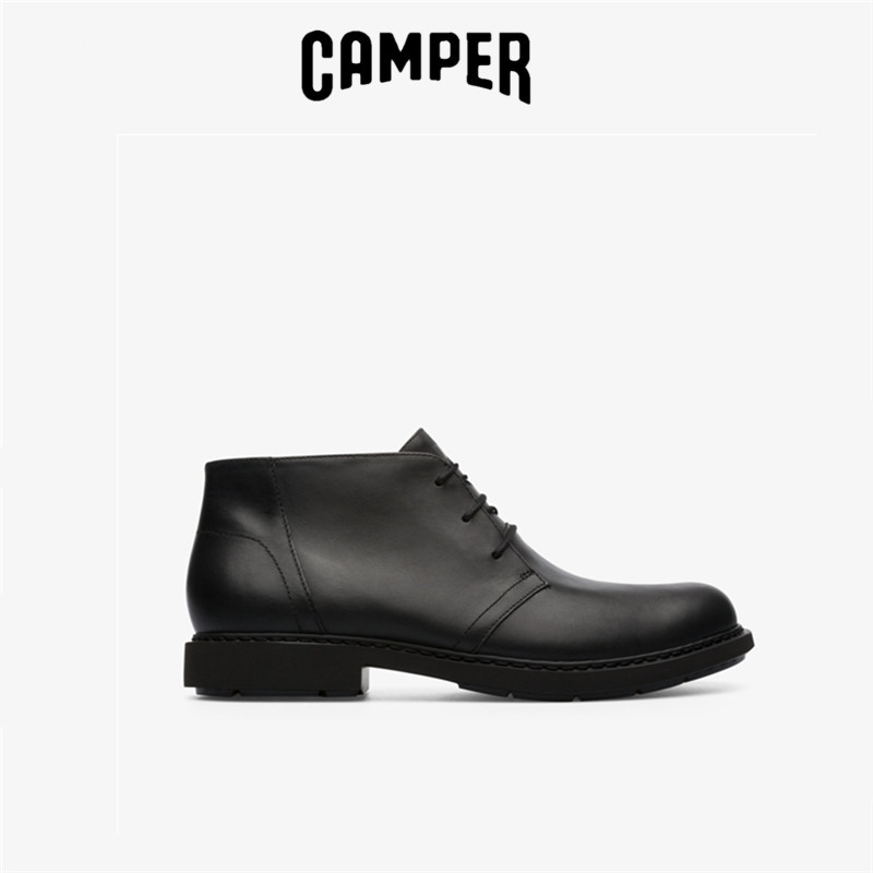 现货特价CAMPER看步男鞋代购秋冬黑色时尚休闲短靴 K300171-017