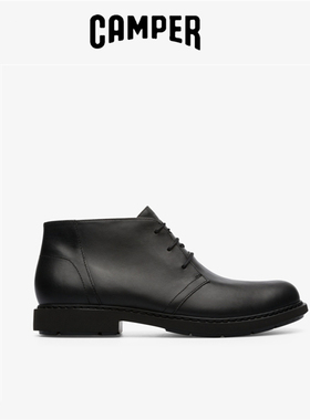现货特价CAMPER看步男鞋代购秋冬黑色时尚休闲短靴 K300171-017