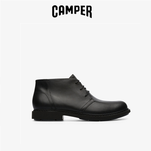 现货特价CAMPER看步男鞋代购秋冬黑色时尚休闲短靴 K300171-017