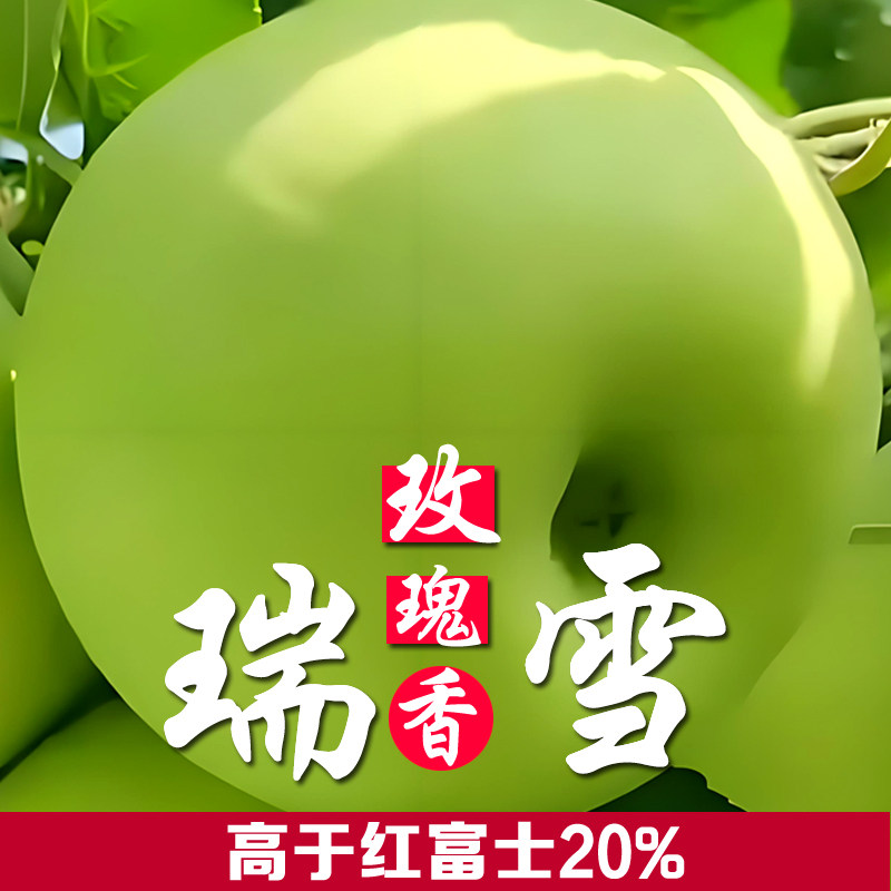 【瑞雪品种】25新品陕西洛川瑞雪苹果新鲜水果应当季整箱青苹果大,水产肉类/新鲜蔬果/熟食,苹果,淘宝优惠券,粉丝福利购,淘宝优惠卷