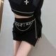 小香风金属腰链女水钻字母高级感性感辣妹裙链配饰裤 子英文腰带潮