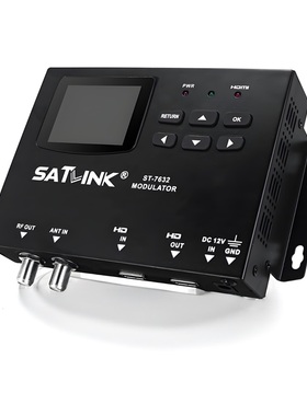 SATLINK ST-7632 DVB-T ISDB-T DVB-C Modulator电视射频调制器