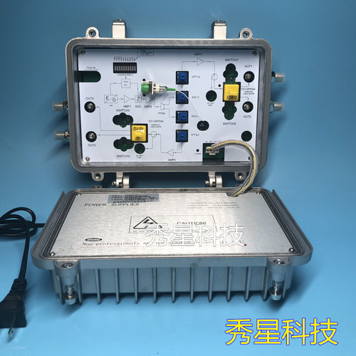 时捷4路有线电视光纤光接收机信号220V/60V野外860m标准光端