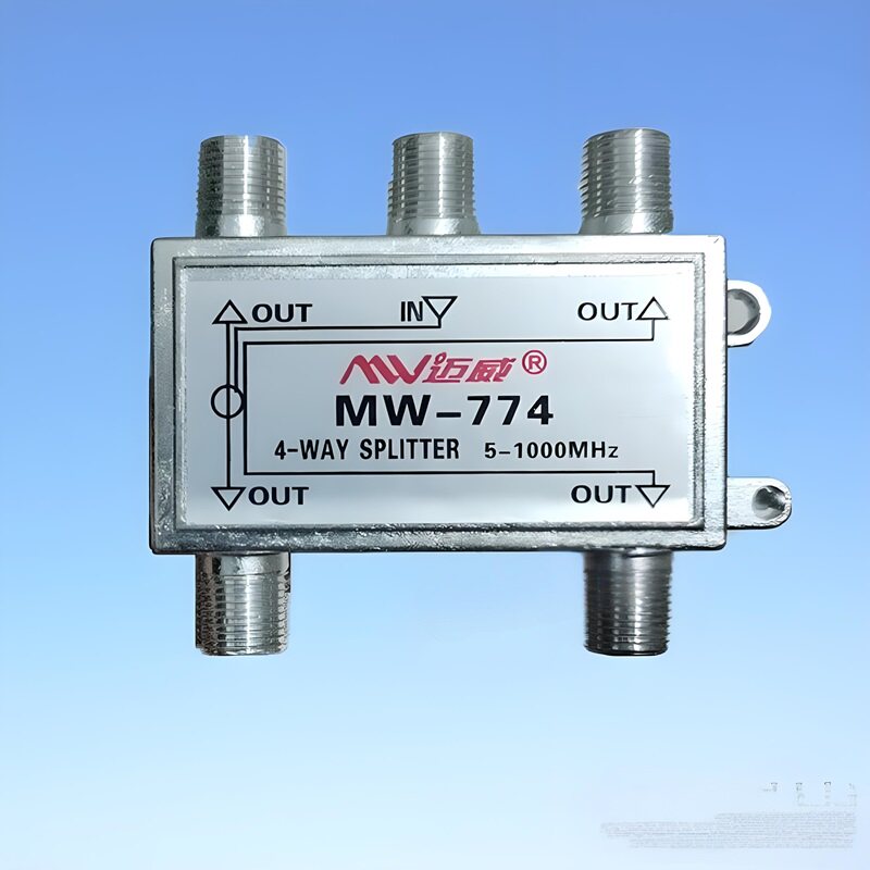 迈威MW-774H有线电视4分配器四混合有线分支信号机房接收头分频器