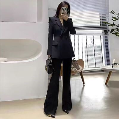 黑色西装外套女新款职业西服套装