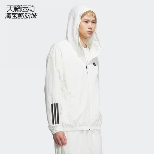 阿迪达斯男子连帽运动外套
