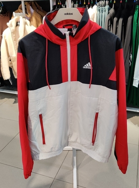 阿迪达斯男秋款连帽夹克外套H39324-39326-38399-38402-01-H39327