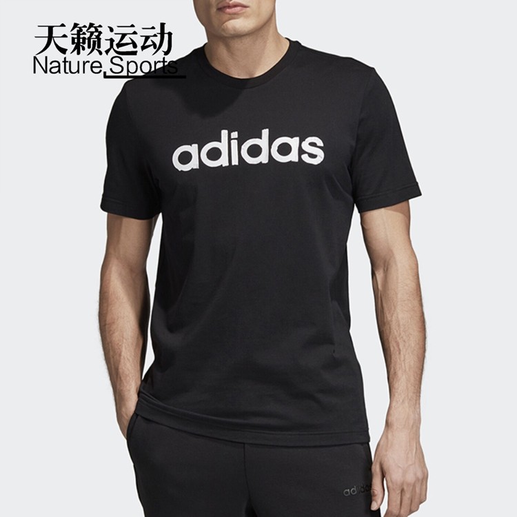 阿迪达斯男子运动休闲短袖t恤