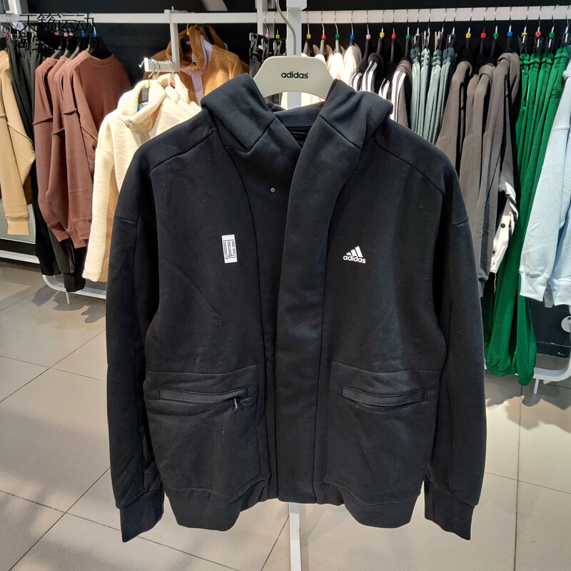 阿迪达斯外套上衣男运动服连帽