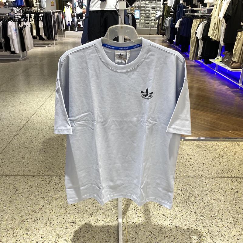 阿迪达斯三叶草男圆领短袖T恤