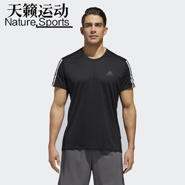 阿迪达斯短袖男运动跑步t恤