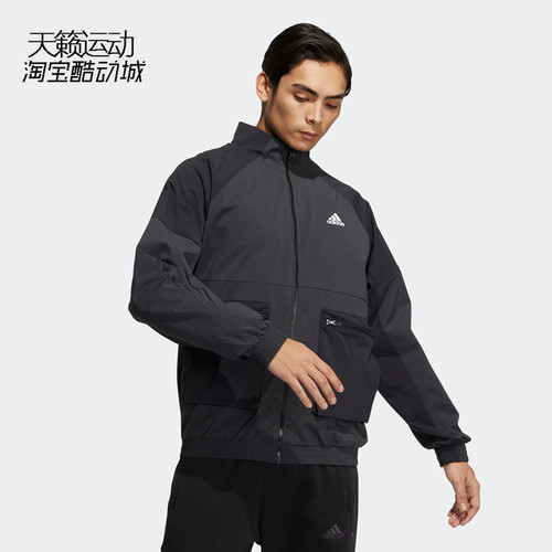阿迪达斯运动防风棒球服外套