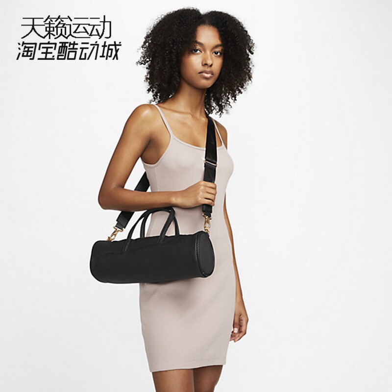 Nike/耐克女子新休闲单肩包圆筒斜跨包时尚通勤拎包手提包DQ5812