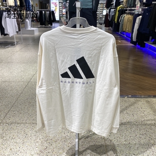 阿迪达斯男女2025新运动宽松圆领长袖T恤JX5579-5580-5581-JN3972