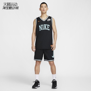 Nike/耐克新款男子篮球印花耐高休闲运动背心短裤HF6136-6146