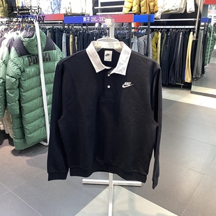 耐克新款 479 男子运动加绒休保暖闲长袖 DX0538 063 T恤POLO衫 Nike