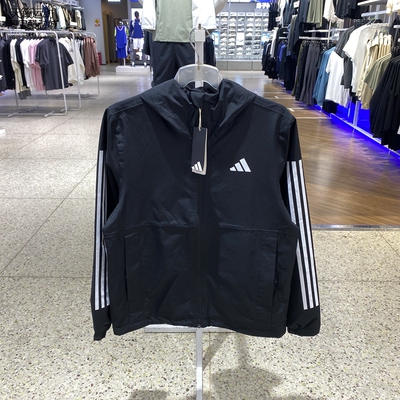 阿迪达斯男士连帽夹克