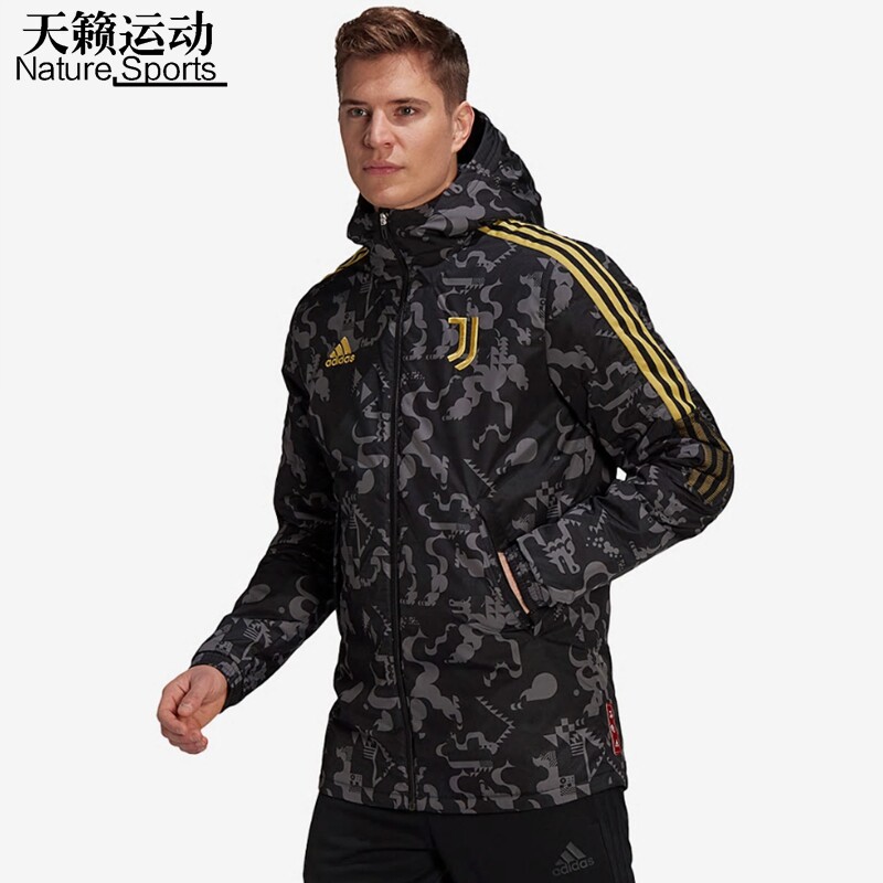 阿迪达斯2021新款男外套运动棉服