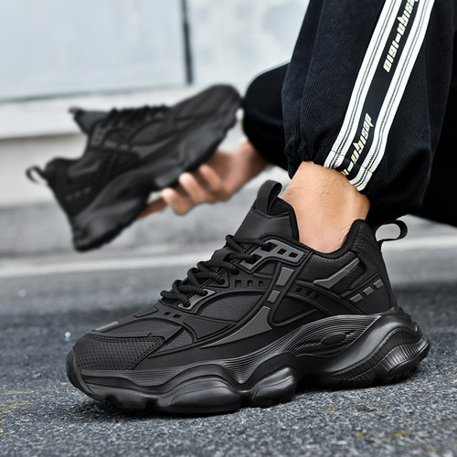 男士大码皮面老爹鞋百搭运动鞋