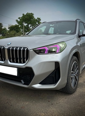 质保3年宝马X1 U11 U12改装柠檬黄金眼LED日行灯红蓝色恶魔眼冰蓝