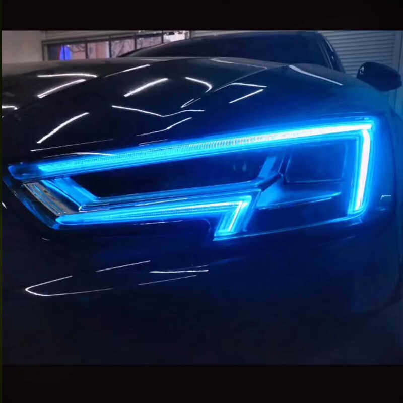 奥迪日行灯夜间行车更安全美丽