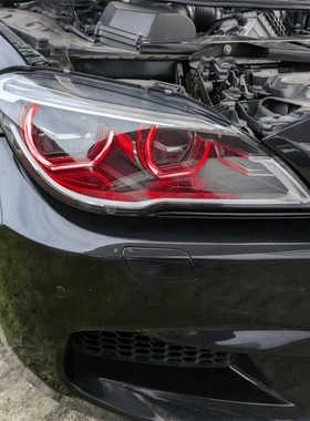 宝马6系GT黄金眼F06 F12 F13柠檬黄日行灯改装七彩LED红色冰蓝