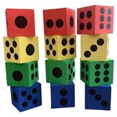桌游活动骰子 玩具教具教学演示器 彩色泡沫EVA骰子 儿童亲子游戏