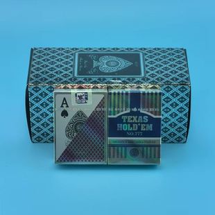 双面磨砂犇牛777 塑料扑克牌 德州扑克牌 宽字大字扑克 包邮