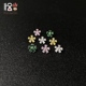 锆石迷你小扣针花朵防走光扣衣服领口装 饰简约可爱小胸针开衫 别针