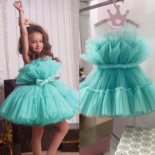 baby girls toddler kids wedding princess gown party dresses