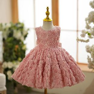 baby dress summer girl floral princess tutu dresses party