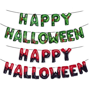 16 inch Happy Halloween Foil Balloon Party Decoration letter