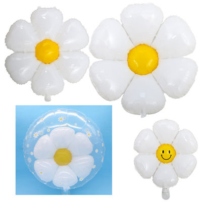 韩版铝膜气球花朵笑脸菊花