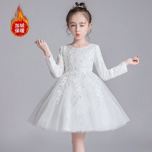 winter flower girls wedding ceremonial dress princes party