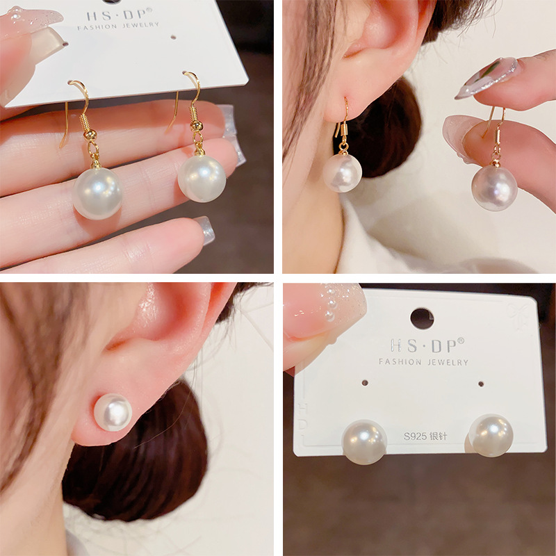 women fashion earrings  pearl drop earring exquisite jewelry