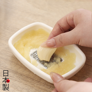 日本进口蒜泥研磨器家用手动擦姜蓉山葵芥末神器厨房磨姜汁小工具