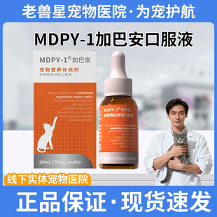 MDPY-1加巴安缓解猫咪外出门防应激舒缓调理情绪加巴猫喷丁口服液