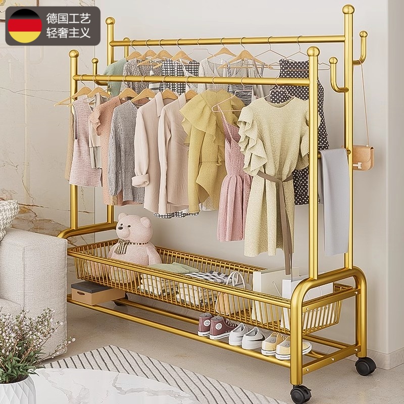 德国挂衣架落地卧室加厚晾衣架子