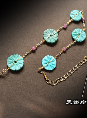 925纯银天然原矿松石一物一图