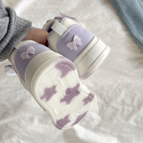 路十三星星蝴蝶小众不撞款鞋子女款板鞋2026年新款百搭学生小白鞋