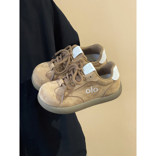 秋季美拉德女鞋复古休闲德训鞋2025新款平底鞋子百搭学生女生板鞋