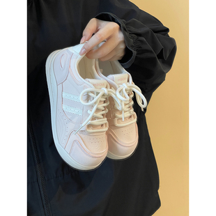 路十三原创复古德训鞋女春秋新款学生运动鞋chic休闲百搭小白鞋子