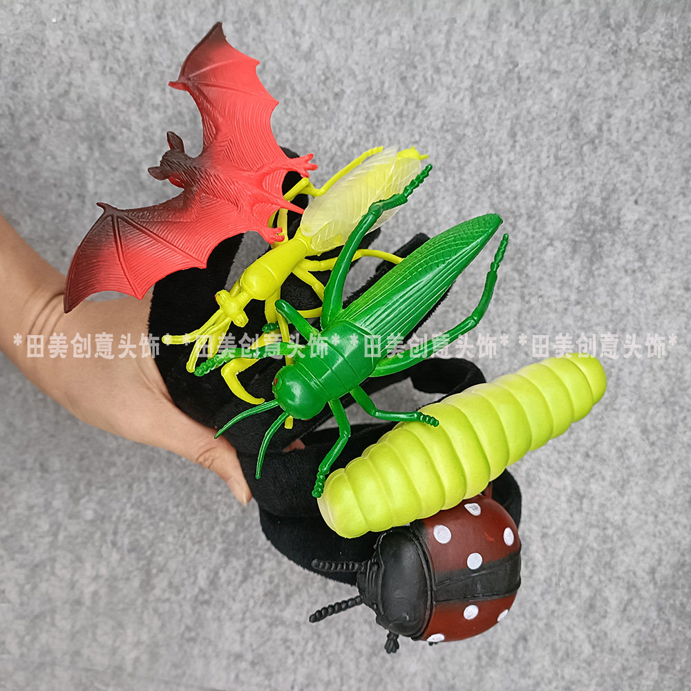 创意蜘蛛昆虫整蛊道具发箍头饰