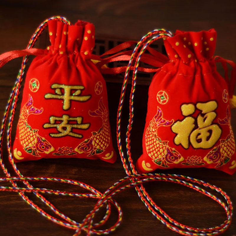Sachet Dragon boat festival halter Flannel Ping An Fu Multicolored rope Sachet Sachets Bag Pharmacy Customized logoin the Home Daily , Sachet/Sachet  category - from Buy2taobao.com to provide professional Taobao agent buy service