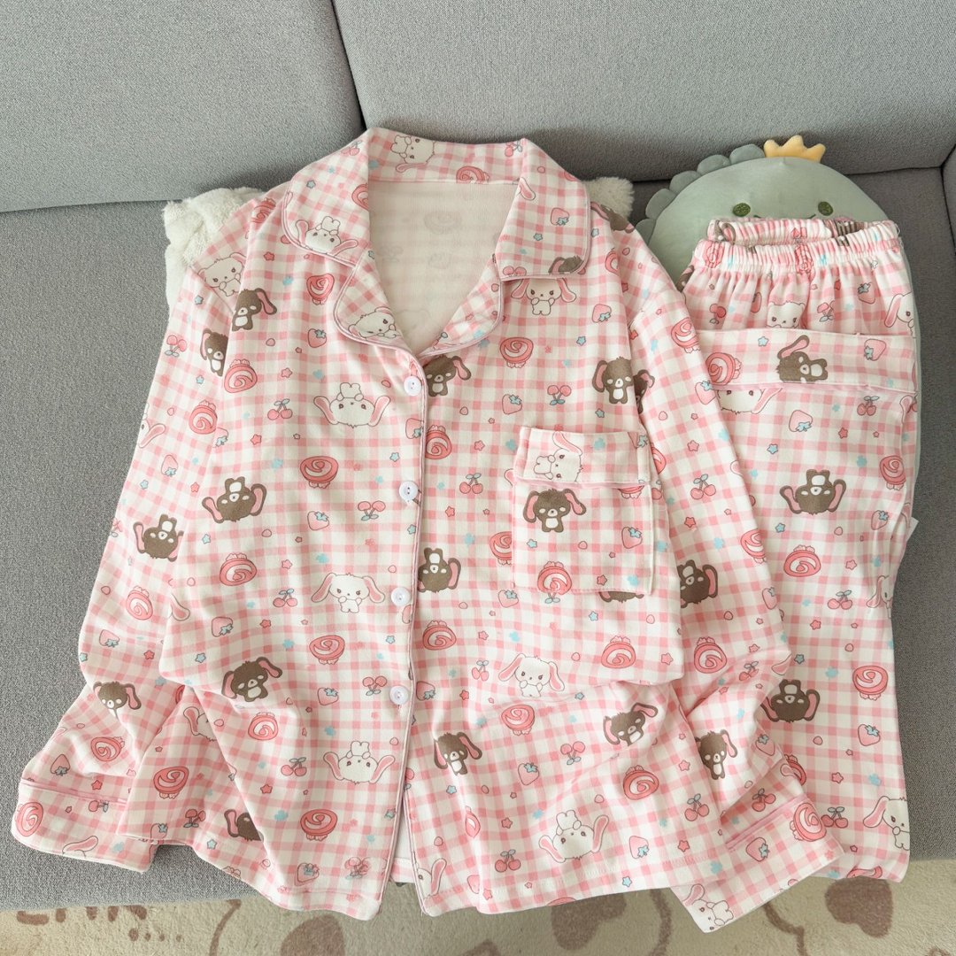 日系软妹德绒睡衣女2026新款秋冬季加厚可爱少女学生可外穿家居服
