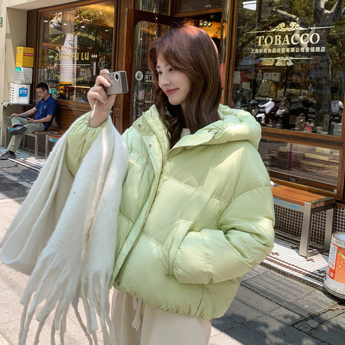 95白鸭绒新国标短款羽绒服女冬季